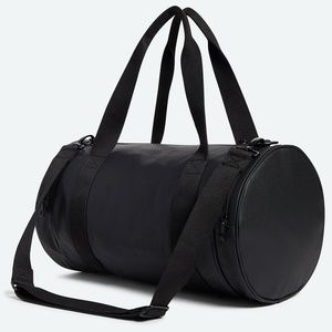 STATE Felix Duffel Bag in Coated Canvas Black